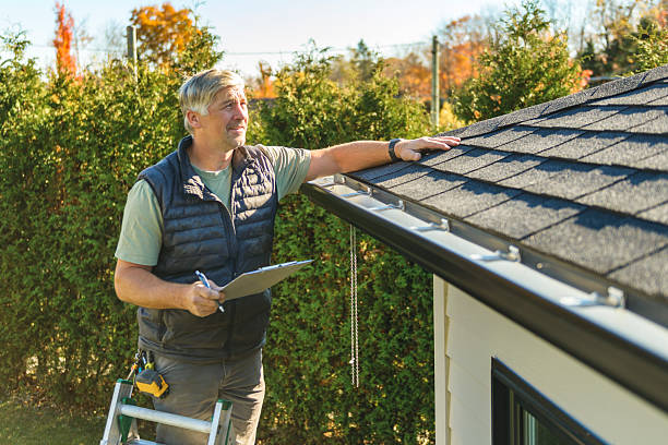Professional Hail Damage Roof Repair technician working in Ridgecrest, NC